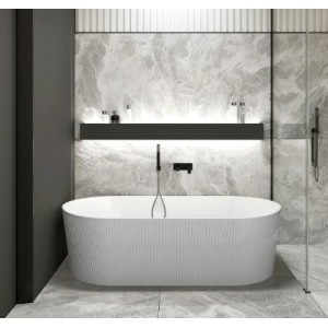 Attica Freestanding Bath Matte White 1500